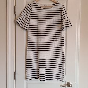 J. Crew Navy Striped dress, M